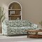Aqua Stain Resistant Performance Floral Leaves Botanical Print Upholstery Fabric by The Yard - SKU: Lenox Lagoon